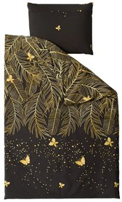 PrzytulneMieszkanie.pl PrzytulneMieszkanie.pl Pościel z mikrowłókna VISATA czarna Rozmiar pościeli: 70 x 80 cm | 140 x 200 cm