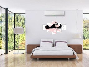 Obraz - Modna dama (125x70 cm)