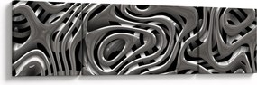 Obraz - Metaliczna abstrakcja (170x50 cm)