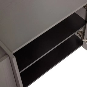 Szara szafka pod TV w dekorze jesionu 102x53x44 cm Brock – WOOOD