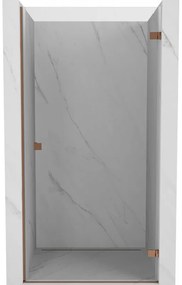 Mexen Lunar-B drzwi prysznicowe uchylne prawe 65 cm, transparent, różowe złoto - 832-065-000-60-00-P