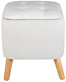 Pufa do salonu EMMA, welurowa, z miejscem do przechowywania, 42, 5 cm, WENKO