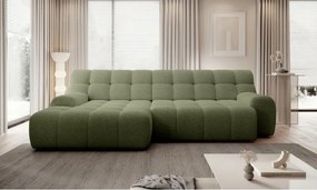 Narożnik COCOON S w układzie L z elektryczną regulacją siedziska Lewostronny w tkaninie JAGUAR 12