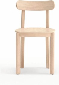 Krzesło w dekorze jesionu w naturalnym kolorze Nara – Teulat