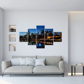 Obraz nocy w Melbourne (125x70 cm)
