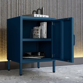 Szafka nocna metalowa granatowa Modern MIA, 424 x 595 x 400 mm