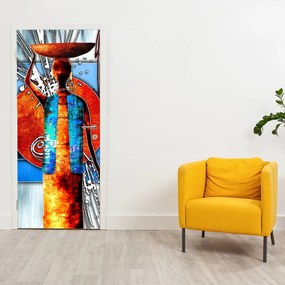 Fototapeta na drzwi - Obraz starożytnej osoby (95x205cm)