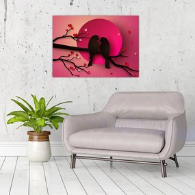 Obraz - Zakochane ptaki (70x50 cm)