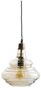 Lampa wisząca w kolorze złota ze szklanym kloszem Pure – WOOOD