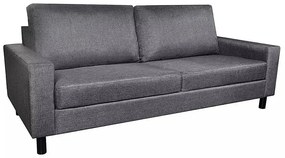 Stylowa trzyosobowa ciemnoszara sofa - Izarra 3X