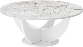 Okrągły stolik kawowy Capri 100 Hubertus marmur połysk
