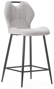 Beżowe tapicerowane hokery zestaw 2 szt. (wysokość siedziska 65 cm) Muli – Marckeric