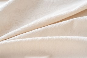 Zasłona zaciemniająca DUNES VELVET 140x250 cm, kremowa Zawieszanie: Metalowe pierścienie