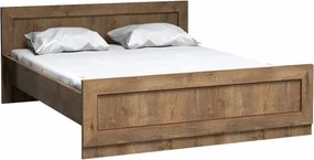 Dwuosobowe łóżko 160x200 dąb lefkas M1-A72