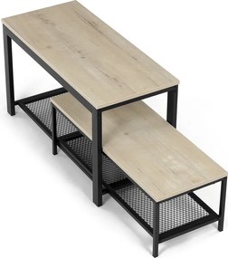 Półka na buty, zestaw 2 szt., dąb Sonoma