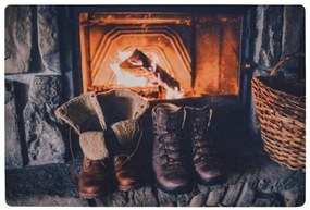 Świąteczna wycieraczka RUSTIC WELCOME 38x58 cm - różne warianty Wersja: Buty