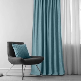 Niebieska zasłona 140x175 cm Milana – Homede