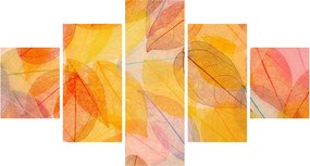 Obraz - Tło z jesiennych liści (125x70 cm)