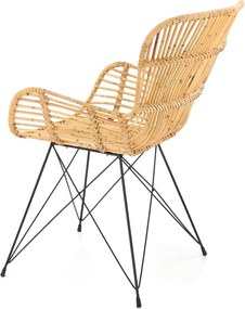 Rattanowe krzesło na stalowych nogach K335