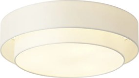 Nowoczesna lampa sufitowa biała 50 cm 3-punktowa - Drum Duo Nowoczesny Oswietlenie wewnetrzne