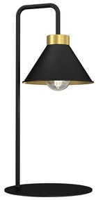 Lampa stołowa DEMET 1xE27/15W/230V czarny/złoty