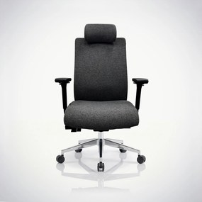 Fotel biurowy ergonomiczny ciemnoszary VECTOR