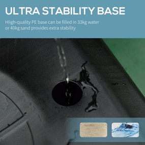 HOMCOM Przenośny kosz do koszykówki na kółkach, regulowany, wolnostojący, plastik, stal, 75D x 83S x 205-261W cm