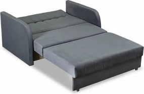 Fotel do Spania VERO 2 Rozkładany Dwuosobowy Amerykanka Szary Nowoczesny