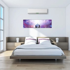 Obraz - Łączenie się z wszechświatem (170x50 cm)