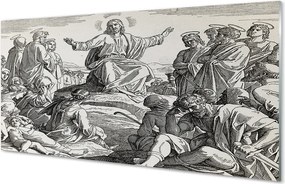 Szklany Panel Biblijne Nauczanie Jezusa