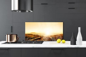 Szkło Ozdobne do Kuchni Ścieżka na Wydmie