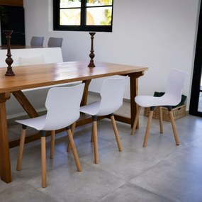 Krzesło Duo wood Carrara 50,3 x 46,3 x 80,9 cm
