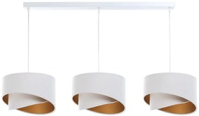 Biało-złota asymetryczna lampa wisząca nad stół - 4X S511 Z0-N89