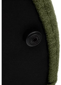 Zielony puf z materiału bouclé Kaeli – Kave Home