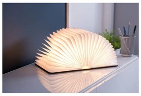 Brązowa lampa stołowa LED z tekstylnym kloszem (wysokość 2,5 cm) Booklight – Gingko