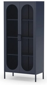 Ciemnoniebieska szafka 80x170 cm Diora – Marckeric