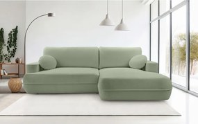 Narożnik FUEGO wolnostojący układ L strona Prawa z funkcją spania w tkaninie Bubble 13