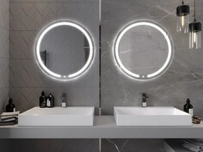 Mexen Rose lustro łazienkowe podświetlane, okrągłe 70 cm, LED 6000K, antypara - 9810-070-070-611-00