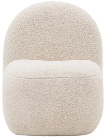 Biały fotel dziecięcy z materiału bouclé Bucky – Kave Home