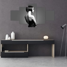 Obraz eleganckiej kobiety (125x70 cm)