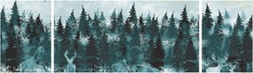 Obraz - Zwierzęta w lesie (170x50 cm)