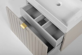 Szafka pod umywalkę HARMO 60 cm kaszmir półmat KROFAM