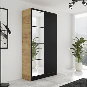 Szafa EDEN 2D M4 Dąb Craft/Czarny