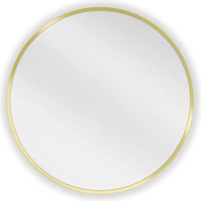 Mexen Loft lustro łazienkowe okragłe 55 cm, rama złota - 9850-055-055-000-50