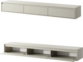 Kaszmirowa szafka RTV Silk szer. 200 cm, wisząca