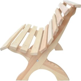 Drewniana ławka RETRO - NATURAL