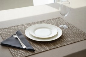 Podkładka pod Talerz Złota w Paski Stripe Mata na Stół 33x45 cm dekoracyjna