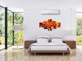 Obraz płonących węgli (125x70 cm)