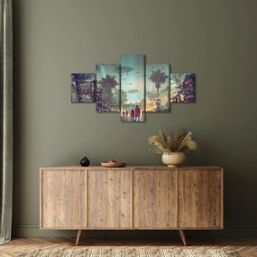 Obraz - miasto w przyszłości (125x70 cm)