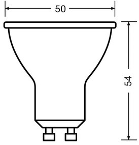 Żarówka LED z ciepłym światłem z gwintem GU10, 5 W – Candellux Lighting